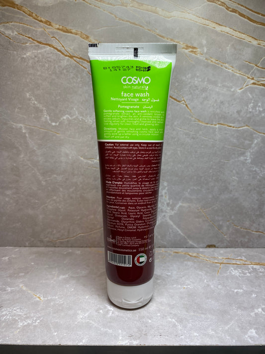 COSMO SKIN NATURALS BEAUTY TREAT SOFTENING POMEGRANATE FACE WASH