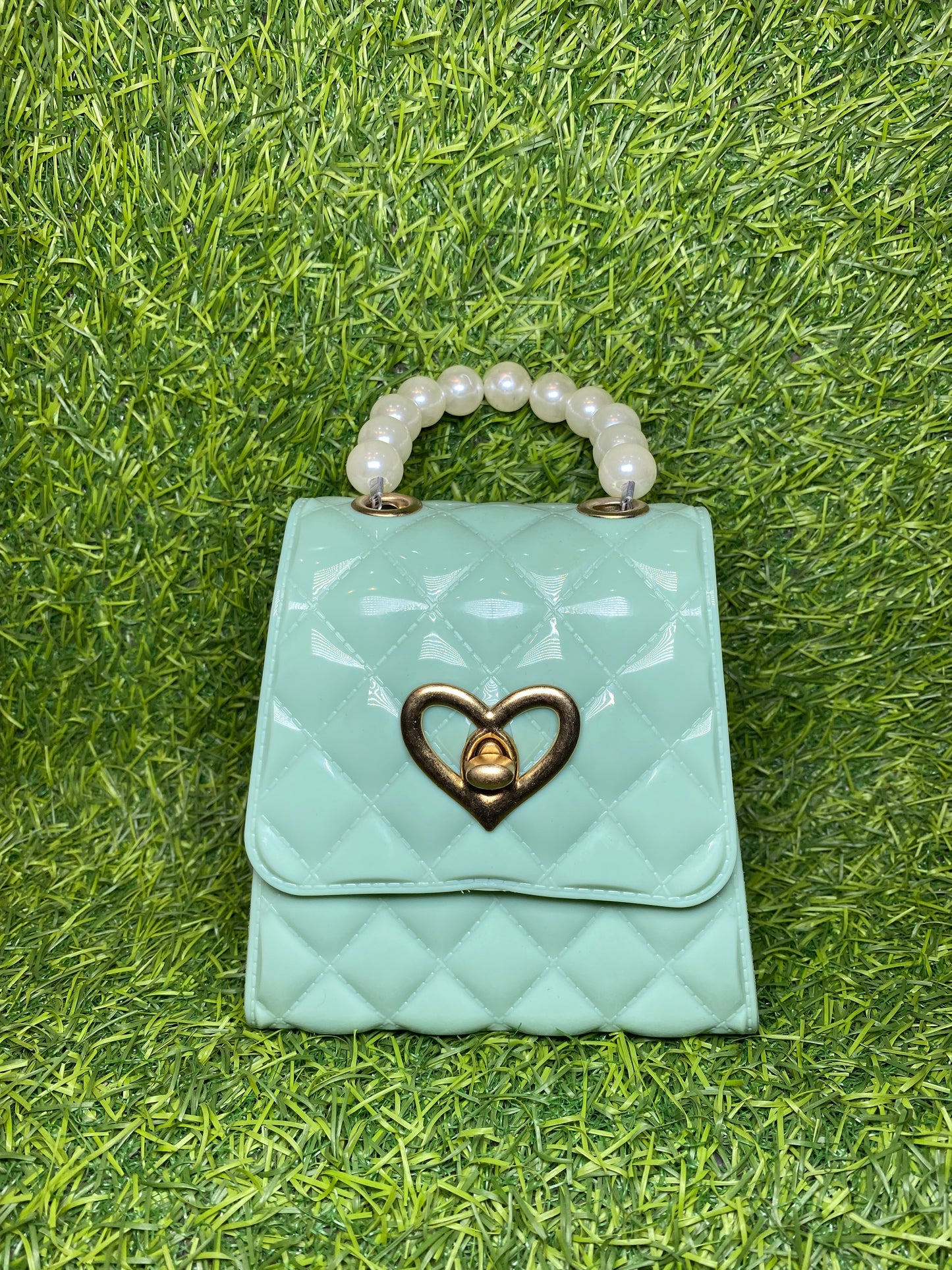 GLASS MINI BAG LITE BLUE