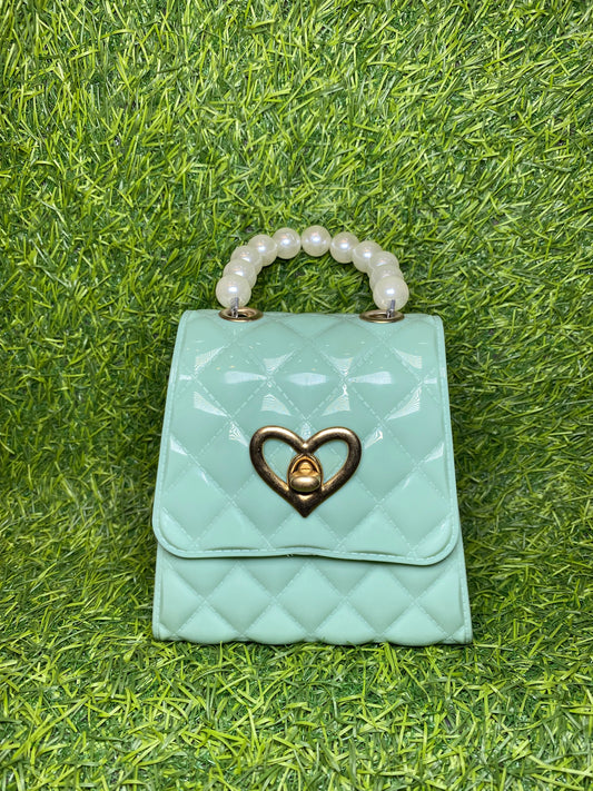 GLASS MINI BAG LITE BLUE