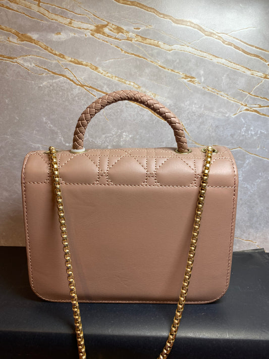 MEDIUM SIZE SIDE BAG PEACH COLOUR