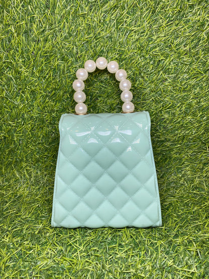 GLASS MINI BAG LITE BLUE
