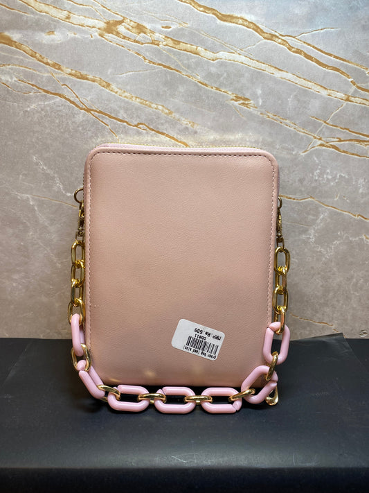 MEDIUM SIZE SIDE BAG PEACH COLOUR