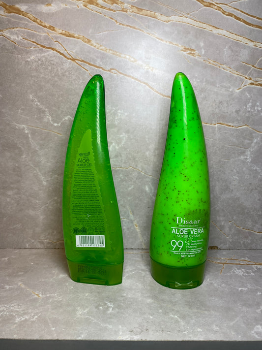 SMOOTH SKIN CLINIC ALOE SCRUB GEL  & DISAAR ALOE VERA SCRUD CREAM