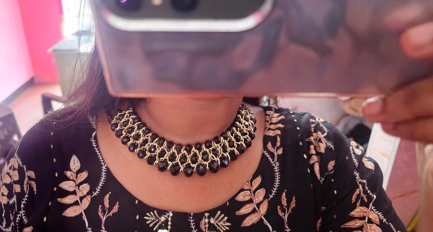 Stainless Steel Three Layered Necklace