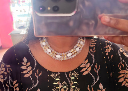 Stainless Steel Three Layered Necklace