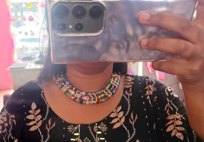 Stainless Steel Three Layered Necklace